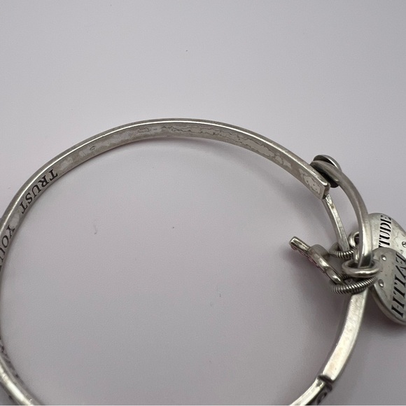 Brighton Power of Pink Ribbon Breast Cancer Gratitude Bangle Bracelet - Picture 14 of 16